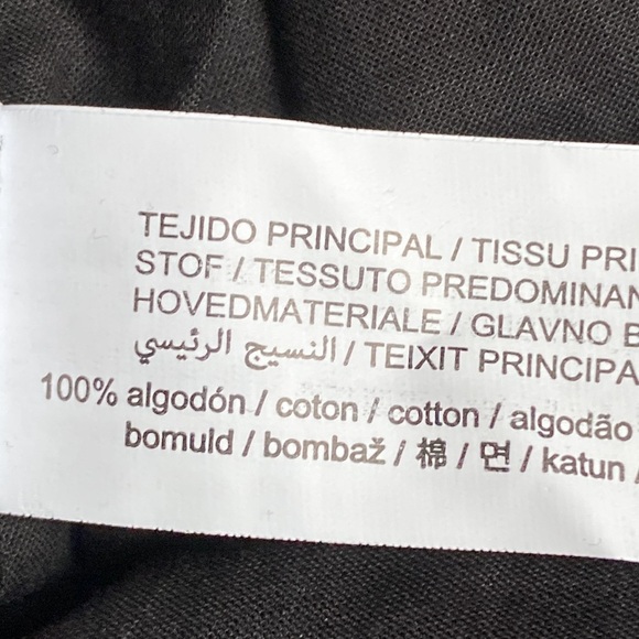 NWT. Zara Black Midi Dress with Perforated Embroideries. Size L. - Picture 11 of 13